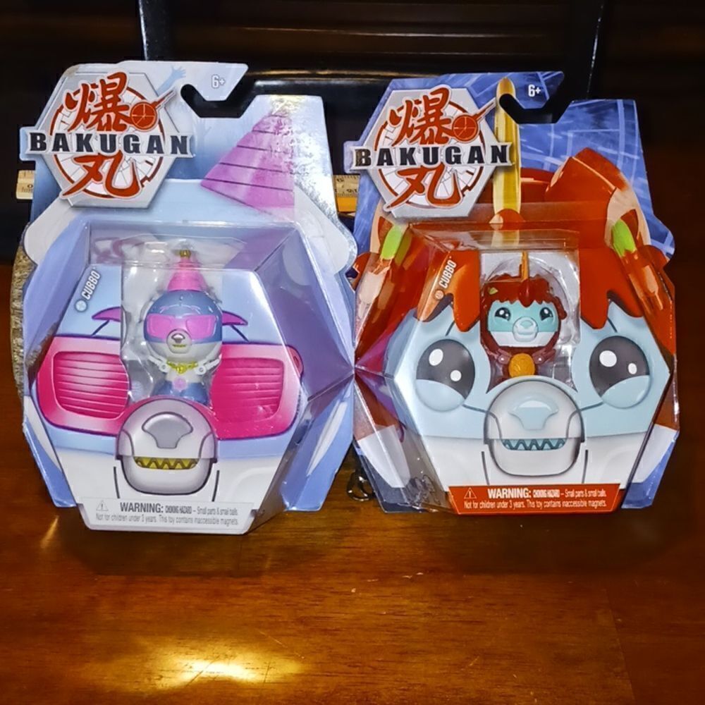 New lot of 2 bakugan cubbo figures